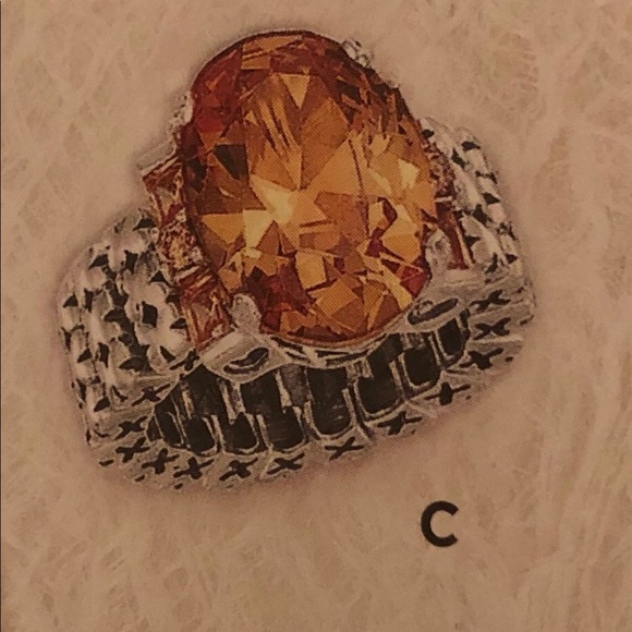 SILPADA Sterling Amber Stretch Ring R2384 - Picture 10 of 12